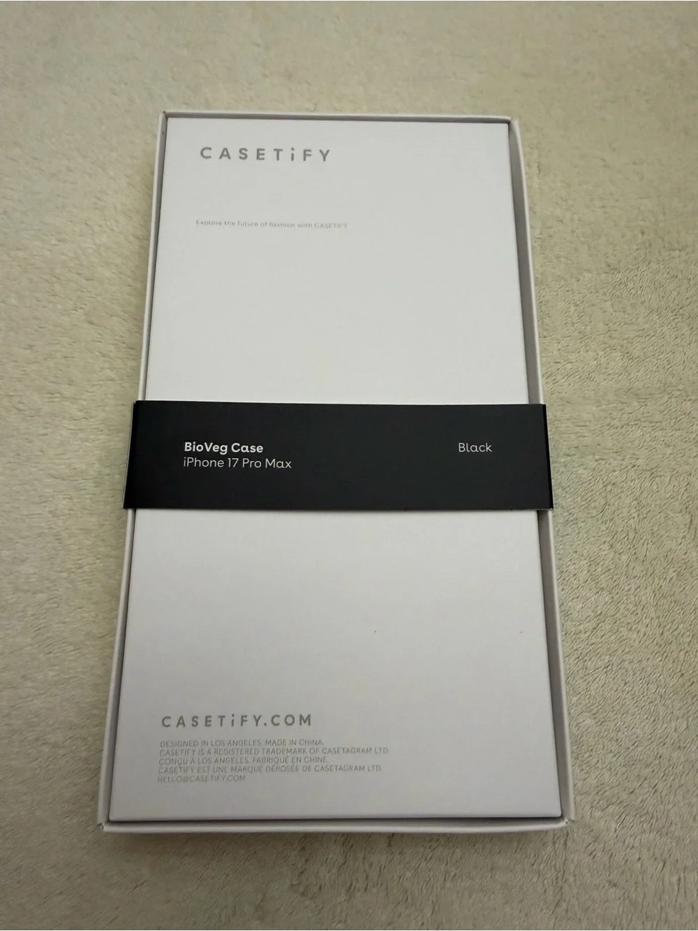 Casetify BioVeg Case MagSafe Black iPhone 17 Pro Max